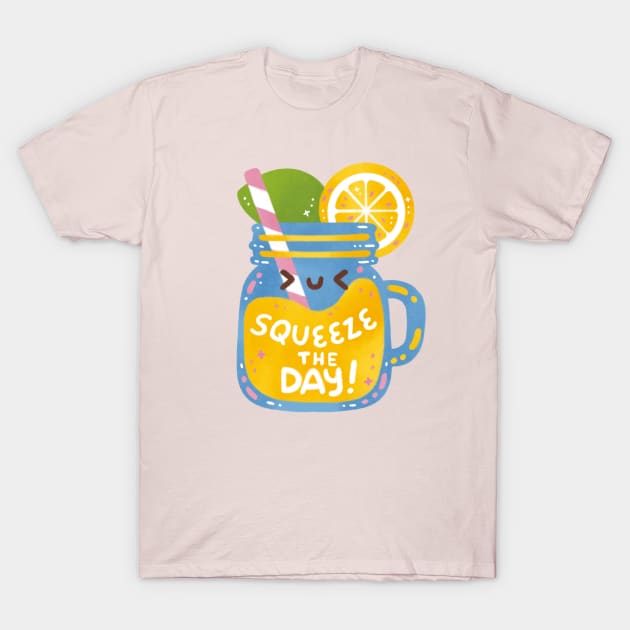 Squeeze The Day Lemon T-Shirt by Figberrytea